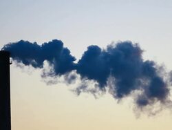 Dark Smoke Stack Stock Footage