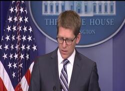 White House press secretary Jay Carney says GOP presidential hopeful Mitt Romney is an 'odd messenger' to be attacking President Barack Obama's birth control coverage mandate. News Clip