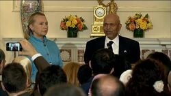 Clinton and Libyan ambassador comment on Libya consulate attack News Clip