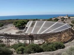 Heraclea Minoa, view of the Greek theater, 4th century B.C. Stock Footage