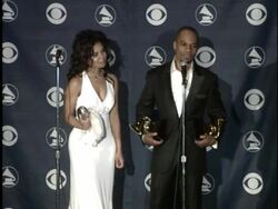 2007 Grammy Awards press room Stock Footage