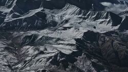 Flying over the Himalayas. Stock Footage