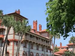 St Augustine Historic Building Stock Footage