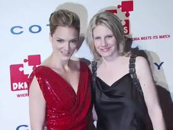 Katharina Harf and donor Monica at the DKMS' 4th Annual Gala: Linked Against Leukemia - Arrivals at New York NY. (Footage by WireImage Video/GettyImages) Stock Footage