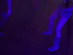 HD Young women dancing in disco medium shot Stock Footage