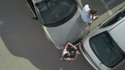 HA Participants In A Car Accident Stock Footage