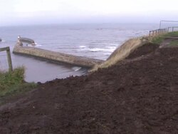 Historic Whitby Church & graveyeard under threat from landslide News Clip