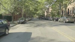 Neighborhood Crosswalk Stock Footage