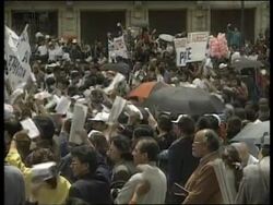COLOMBIA: STRIKING TEACHERS STAGE PROTEST News Clip