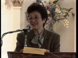 USA: NEW YORK: FORMER PHILIPPINE'S PRESIDENT CORAZON AQUINO VISIT News Clip