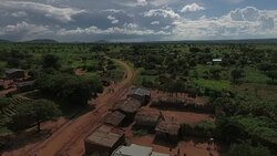 Drone aerials of a village in rural Malawi News Clip
