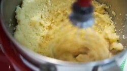 Mixing cream in mixing machine Stock Footage