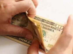 Counting money Stock Footage