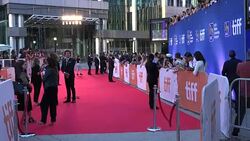 TIFF: General View of the Red Carpet at Roy Thompson Hall Stock Footage