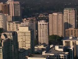 Aerial TS MS Sunset Boulevard / California, United States Stock Footage