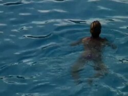 Swimming Out of Frame, Close Stock Footage