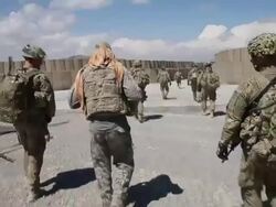 U.S. Soldiers Continue Advisory Role As Election Nears In Afghanistan Stock Footage