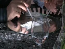 Doing Lines of Cocaine Stock Footage