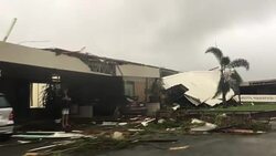 Cyclone Debbie Aftermath And Destruction In Australia Stock Footage