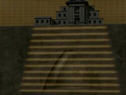 Scenic shots of quarry cavern underneath a church in Naples. Street level shot of church and CGI rendering of the location and design of cavern and its entrance Stock Footage