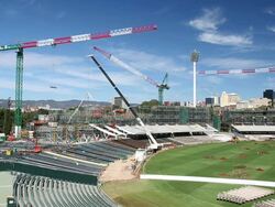 Adelaide Oval Renovations Continue Stock Footage