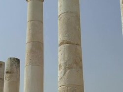 Row of Roman Pillars Stock Footage