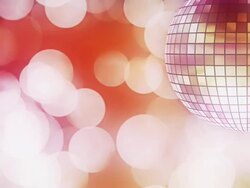 Disco ball with bokeh loop Stock Footage