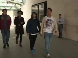 Rizzle Kicks at Celebrity Video Sighting Stock Footage