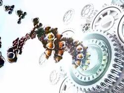 DNA nanotec gears Stock Footage