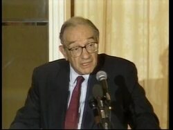 USA: WASHINGTON: ALAN GREENSPAN WORLD FINANCE SPEECH News Clip