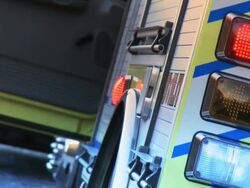 Police and Ambulance Pull Away Stock Footage