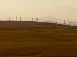 Wind turbines Stock Footage
