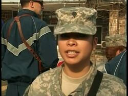 U.S. troops in Afghanistan and Iraq spend some time celebrating Christmas, while sending along holiday messages to family members back home. News Clip