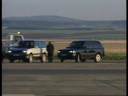 UNITED KINGDOM: INVERNESS AIRPORT: MADONNA AND GUY RITCHI News Clip