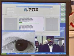 Biometric Technology Exhibition in London, England Stock Footage