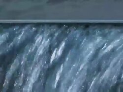 Water jet of spa massage structure: close-up Stock Footage