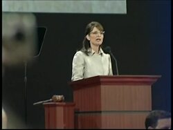 Delegates react to Palin's speech Instructional Video