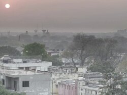 WS View of city / Delhi, Delhi , India Stock Footage