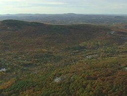 WS AERIAL View of state park / Maine, United States Stock Footage
