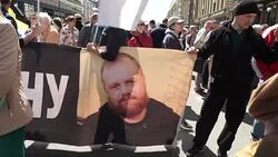 CLEAN : Russian activists hold rally to mark 2012 protests anniversary News Clip