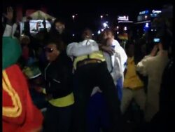 Ghana fans happy at goal in match against Uruguay News Clip