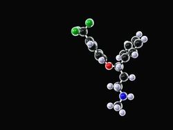Prozac molecule Fluoxetine Stock Footage
