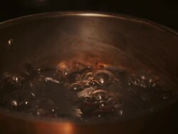 Preparing Cranberry Sauce Stock Footage