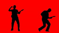 Guitarist Silhouettes Stock Footage
