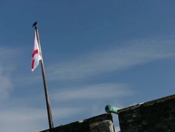 Spanish Flag Stock Footage