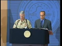 Excerpts of Kimmitt briefing focusing on Fallujah News Clip