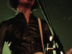 Female Bass guitarist on stage. Stock Footage