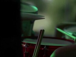 Drummer in Slo-mo Stock Footage