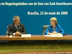 Uribe, Correa, Lula reax at Unasur agreement Instructional Video