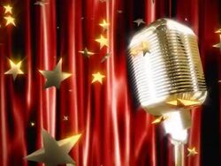 Retro microphone Stock Footage